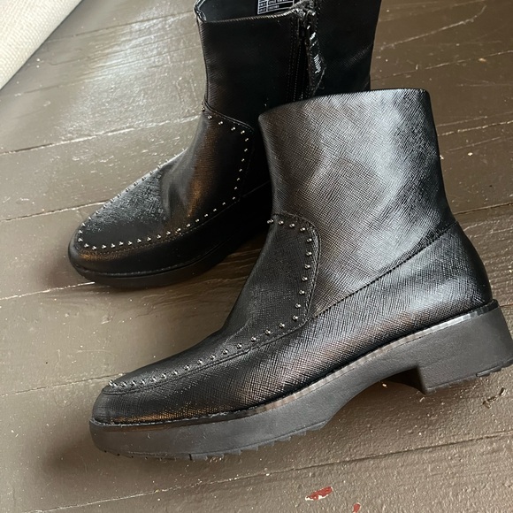 Fitflop Kinbay micro stud black ankle boots size 6 - Picture 5 of 10